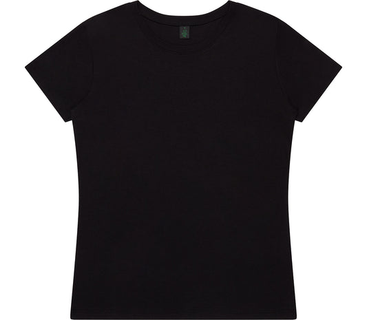 Women's Fit Bamboo Jersey T-shirt - Black - L