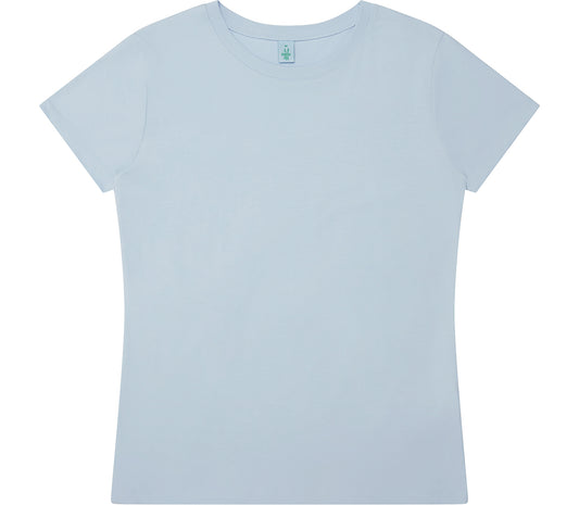 Women's Fit Bamboo Jersey T-shirt - Pastel Blue - L