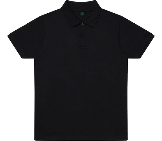 Bamboo Jersey Polo Shirt - Black - 2XL