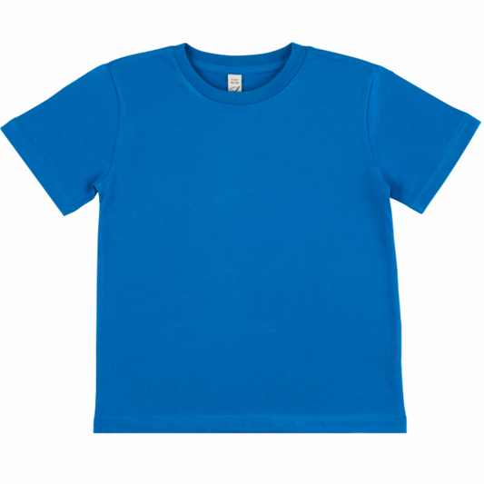 Earth Positive Children's T-shirt - Bright Blue - M