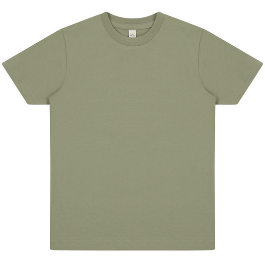 Earth Positive Children's T-shirt - Light Olive - M