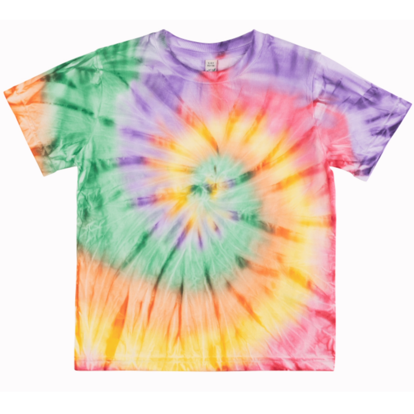 Earth Positive Children's T-shirt - Tie Dye Rainbow - 2XL