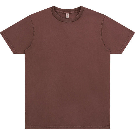 Earth Positive Jersey T-shirt - Stone Washed Burgundy - XS