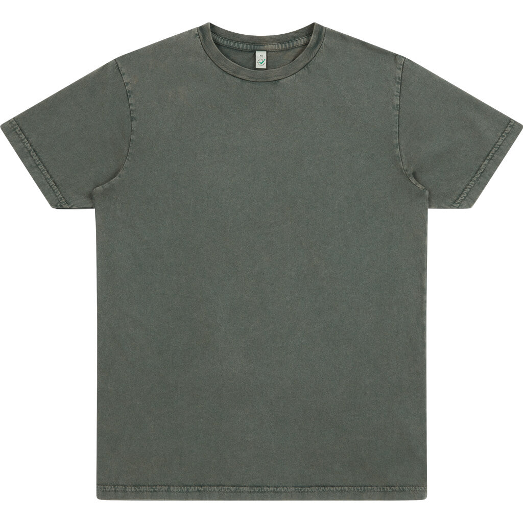 Earth Positive Jersey T-shirt - Stone Washed Green - XS