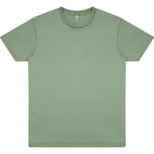 Earth Positive Jersey T-shirt - Stone Washed Sage Green - XS