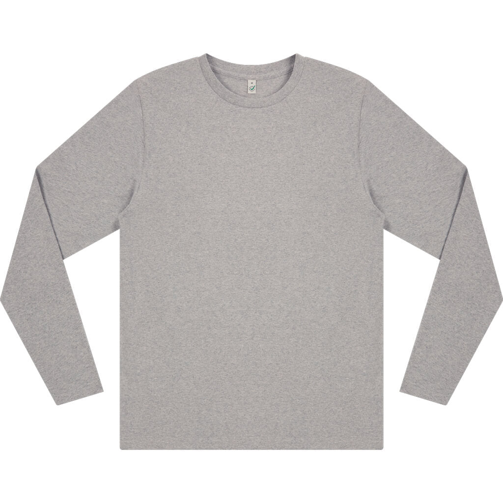 Earth Positive Long Sleeve T-shirt - Light Heather - 2XL