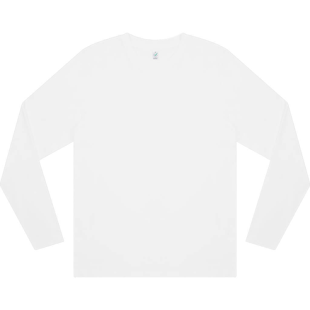 Earth Positive Long Sleeve T-shirt - White - XS