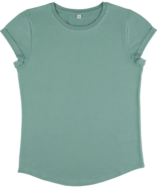 Earth Positive Women's Rolled Sleeve T-shirt - Sage Green - XS