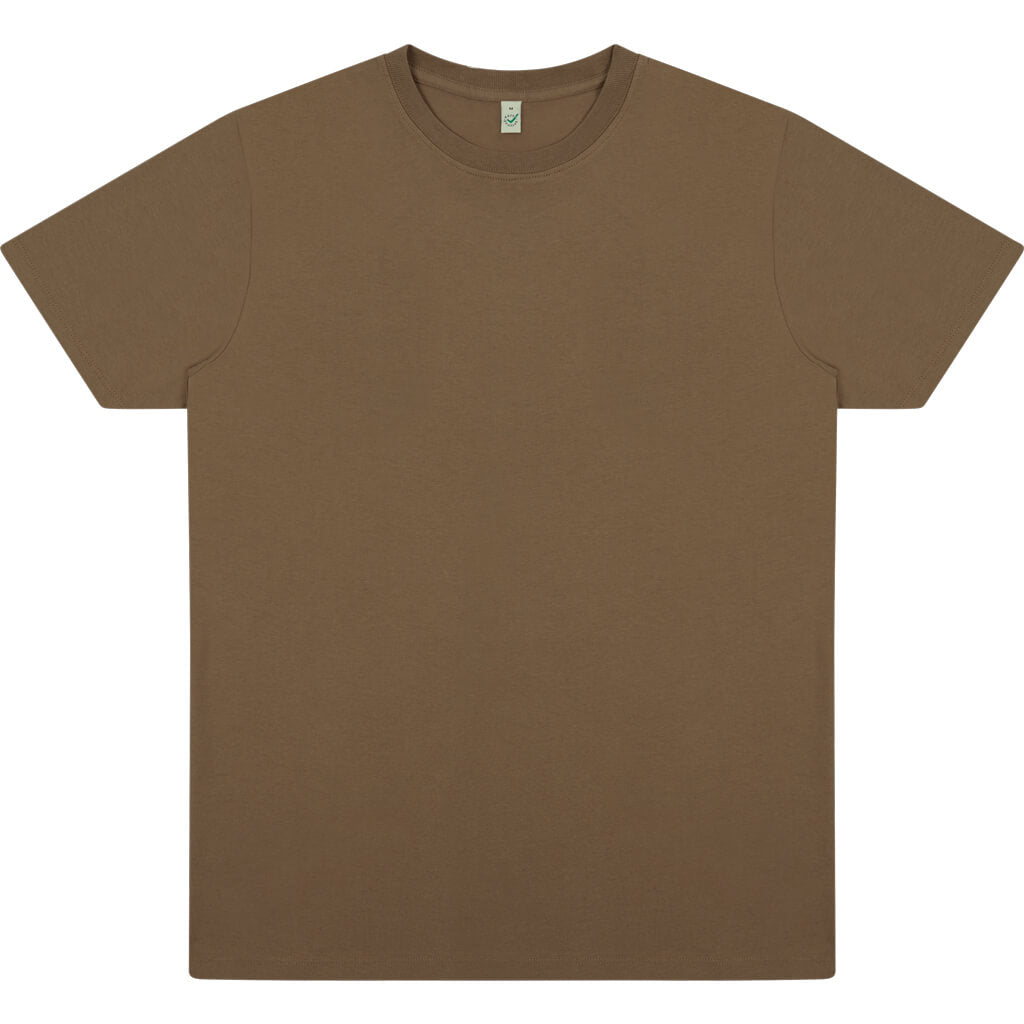 Earth Positive Premium Jersey T-shirt - Faded Brown - XS