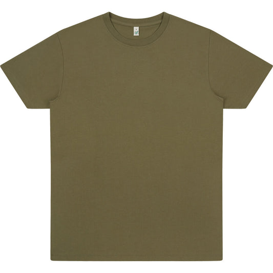 Earth Positive Premium Jersey T-shirt - Faded Khaki - XL