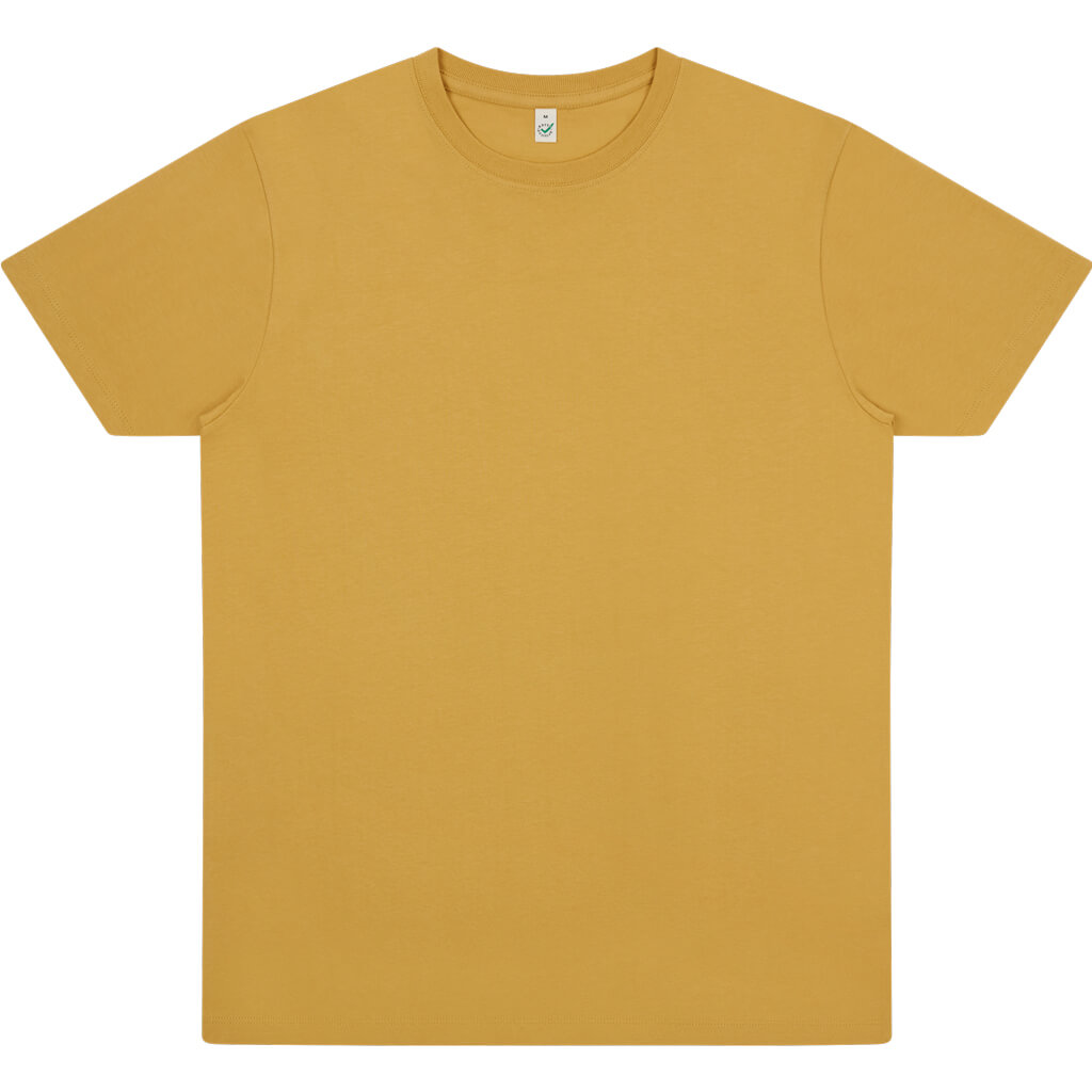 Earth Positive Premium Jersey T-shirt - Faded Mustard - XS