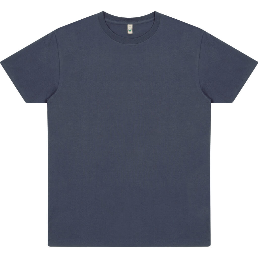 Earth Positive Premium Jersey T-shirt - Faded Navy - XS