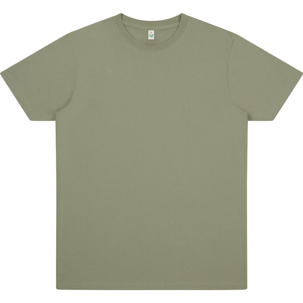 Earth Positive Premium Jersey T-shirt - Light Olive - XS