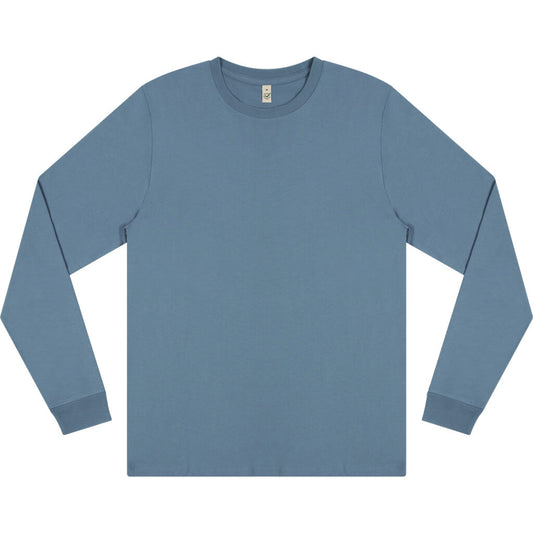 Earth Positive Premium Long Sleeve T-shirt - Blue Dusk - XS