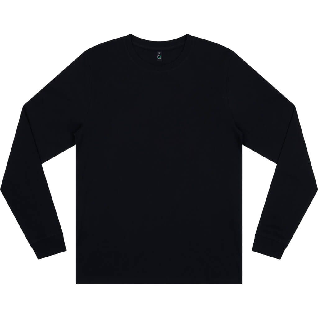 Earth Positive Premium Long Sleeve T-shirt - Black - XS