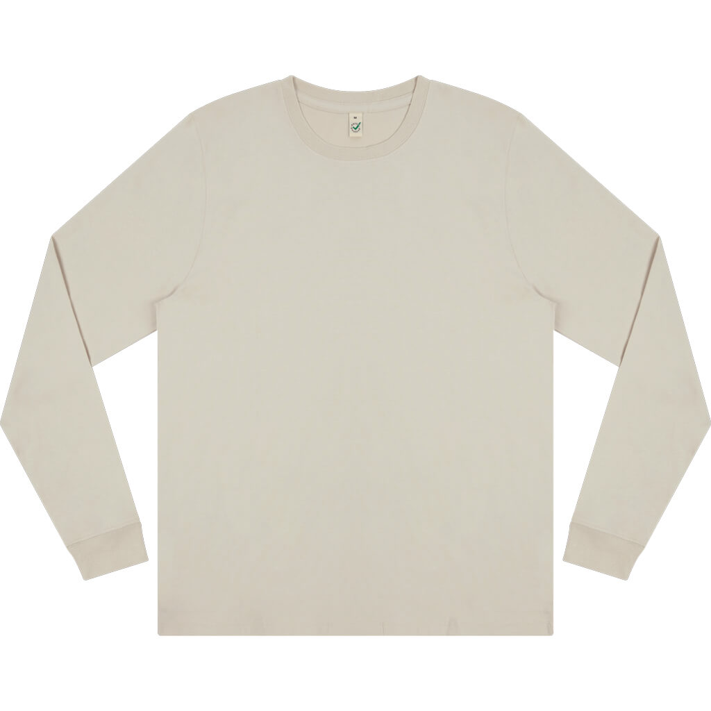 Earth Positive Premium Long Sleeve T-shirt - Bone - XS