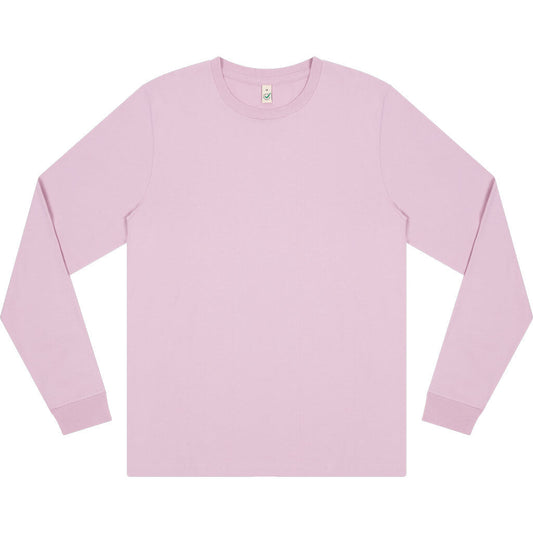 Earth Positive Premium Long Sleeve T-shirt - Faded Pink - XS