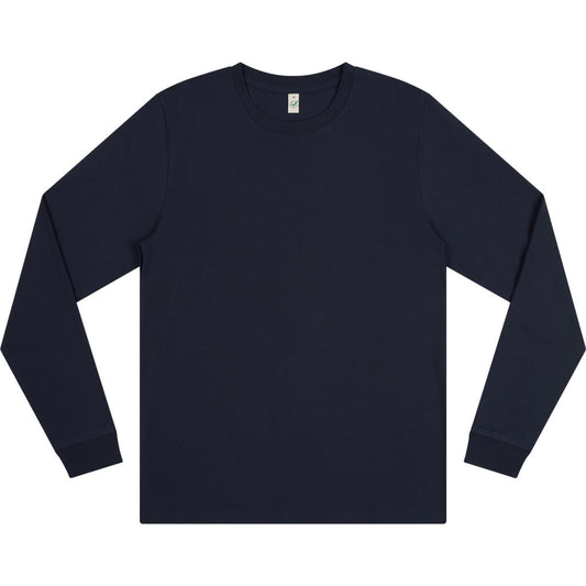 Earth Positive Premium Long Sleeve T-shirt - French Navy - 2XL