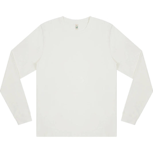 Earth Positive Premium Long Sleeve T-shirt - Faded White - XL