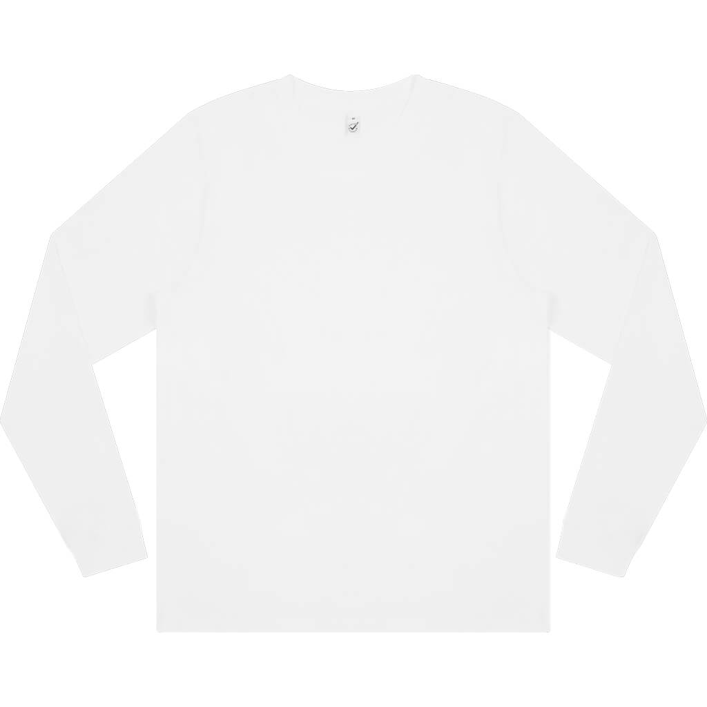 Earth Positive Premium Long Sleeve T-shirt - White - XS