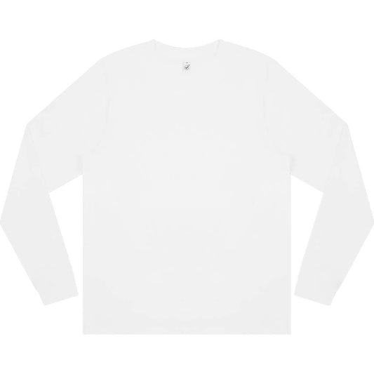 Earth Positive Premium Long Sleeve T-shirt - White - XS