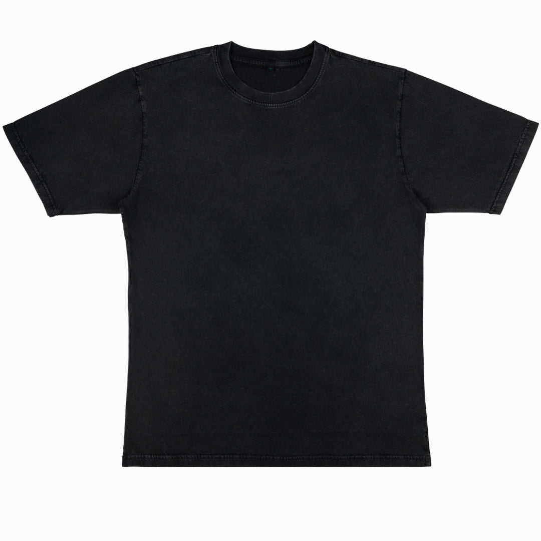 Earth Positive Oversized T-shirt - Stone Washed Black - L