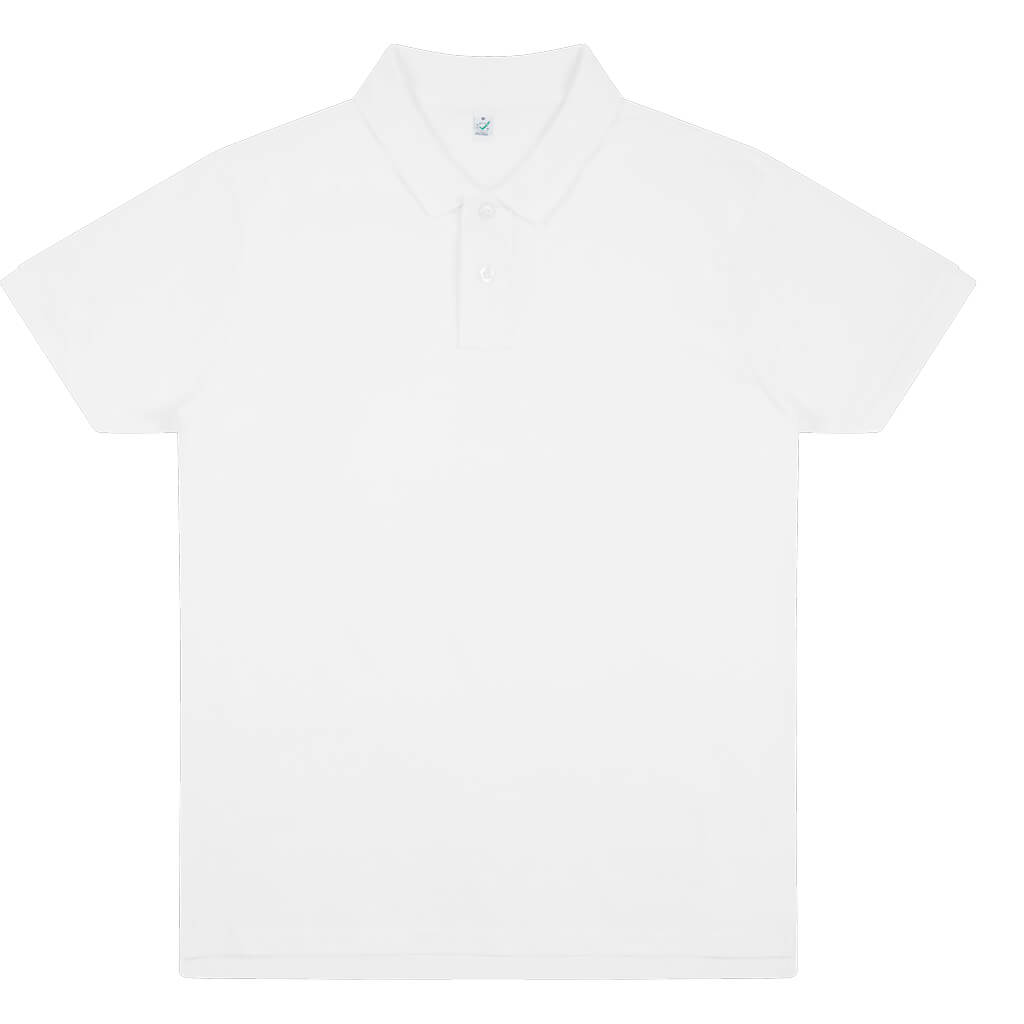 Earth Positive Polo Shirt - White - L