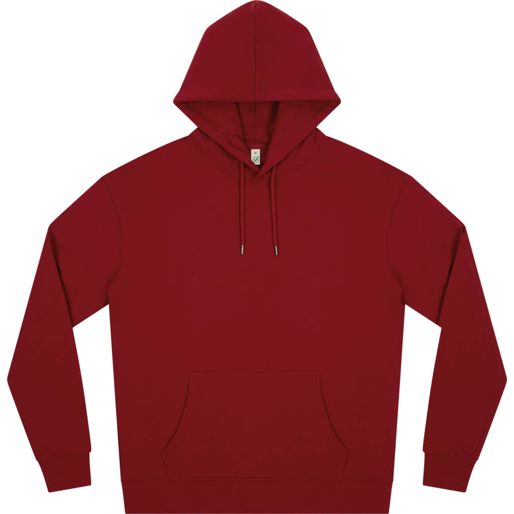 Earth Positive Pullover Hoodie - Cherry Red - XS