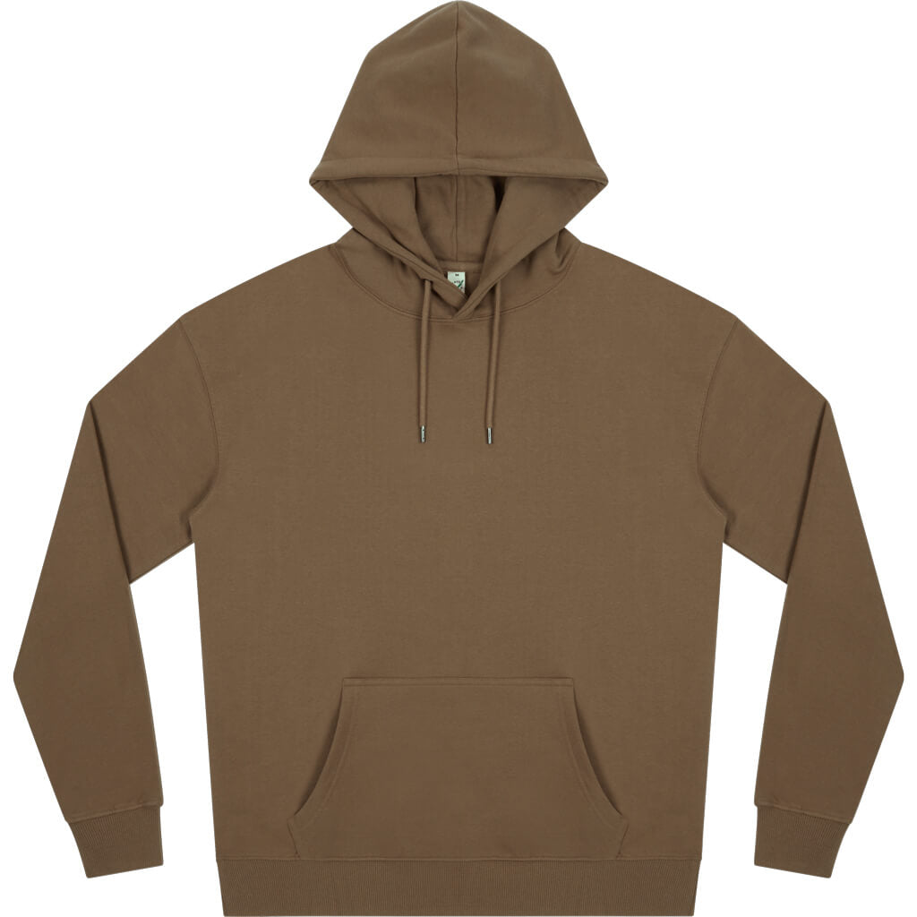 Earth Positive Pullover Hoodie - Faded Brown - XS