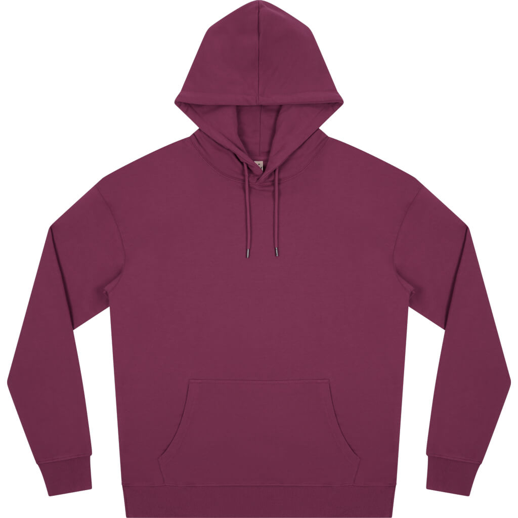 Earth Positive Pullover Hoodie - Faded Burgundy - S