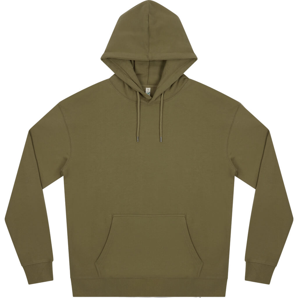 Earth Positive Pullover Hoodie - Faded Khaki - 2XL