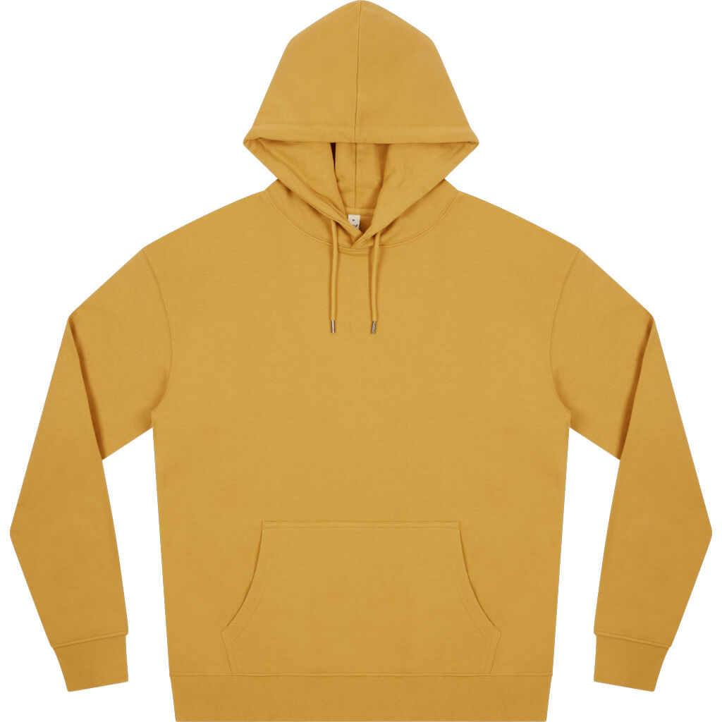 Earth Positive Pullover Hoodie - Faded Mustard - L