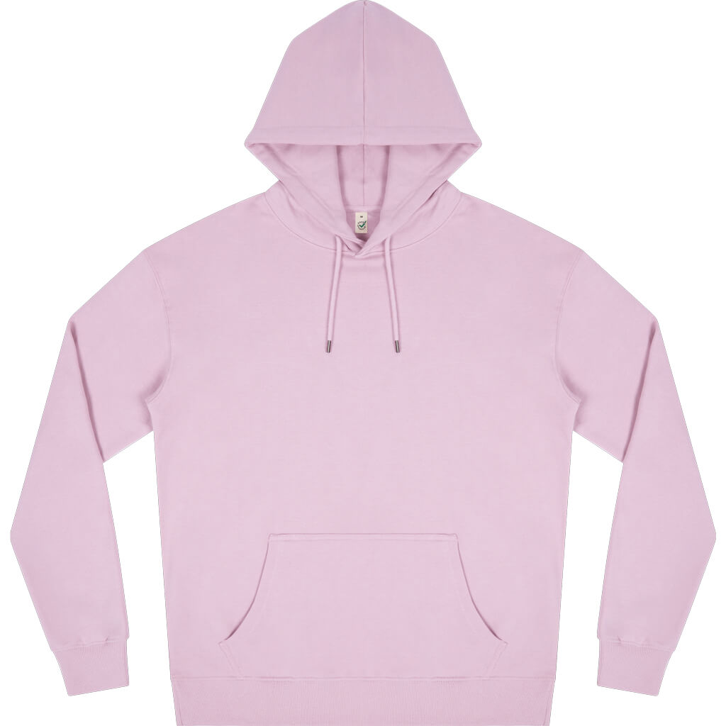 Earth Positive Pullover Hoodie - Faded Pink - XS