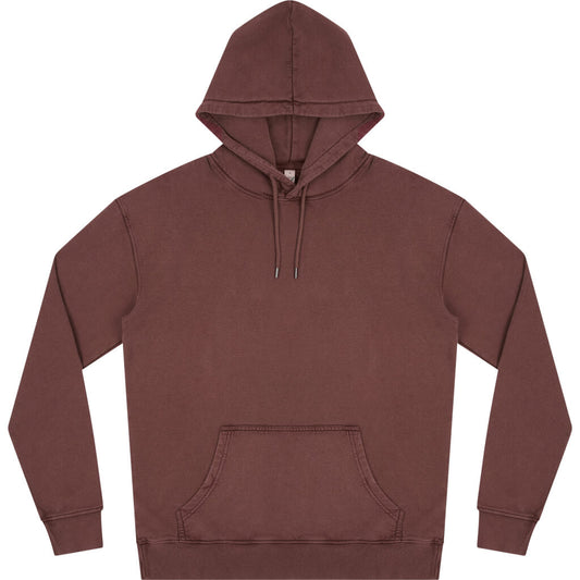 Earth Positive Pullover Hoodie - Stone Washed Burgundy - 2XL