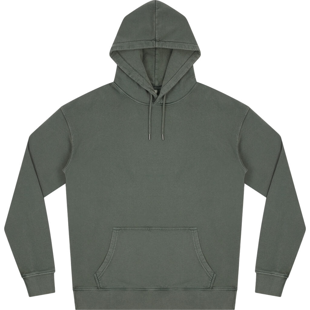 Earth Positive Pullover Hoodie - Stone Washed Green - L