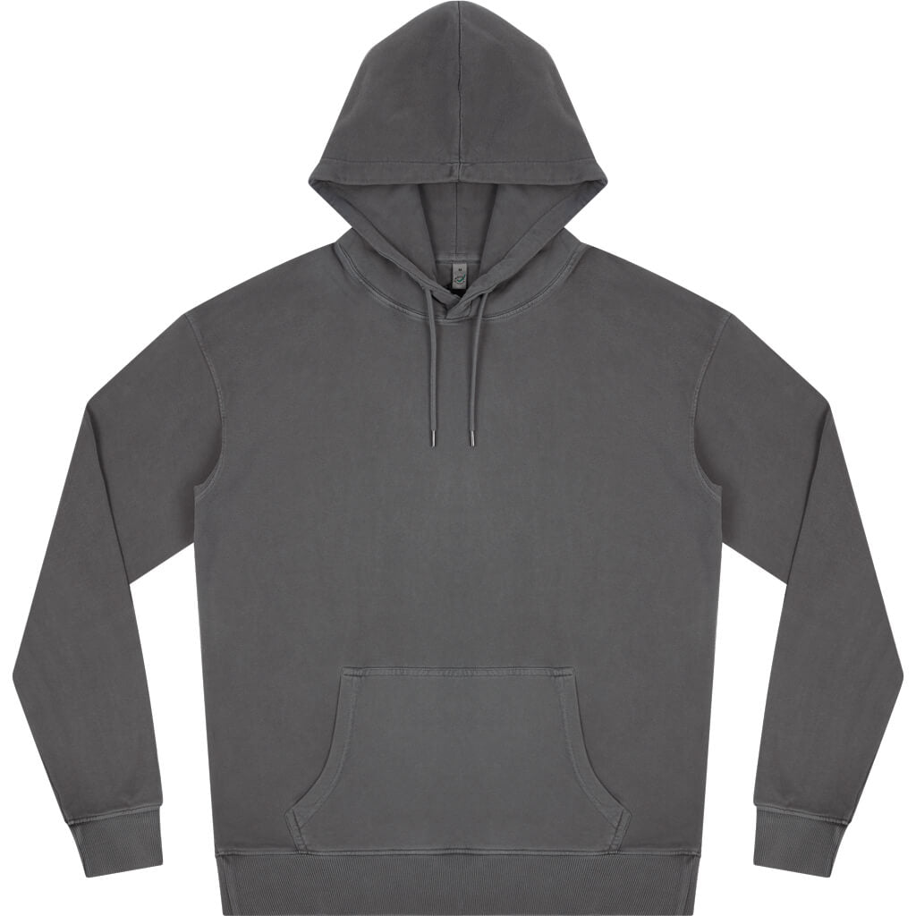 Earth Positive Pullover Hoodie - Stone Washed Grey - XL