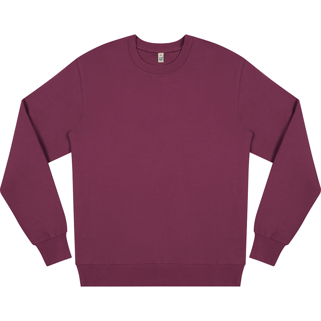 Earth Positive Sweatshirt - Faded Burgundy - S