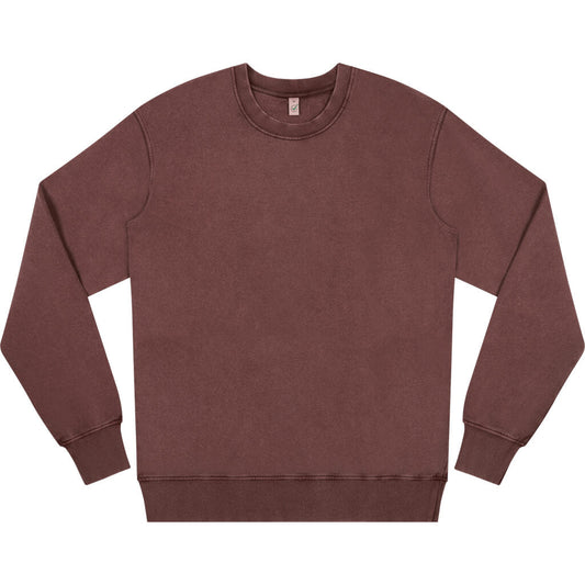 Earth Positive Sweatshirt - Stone Washed Burgundy - 3XL