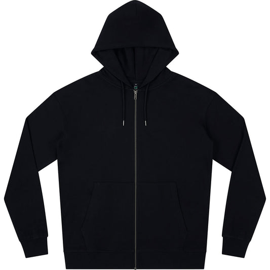 Earth Positive Zip-up Hoodie - Black - M