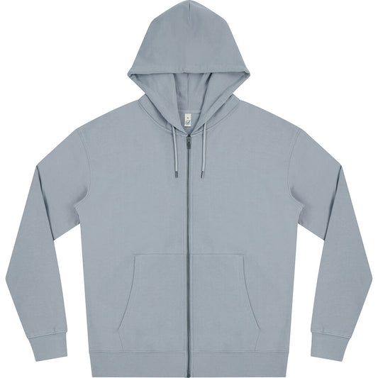 Earth Positive Zip-up Hoodie - Sport Grey - 3XL