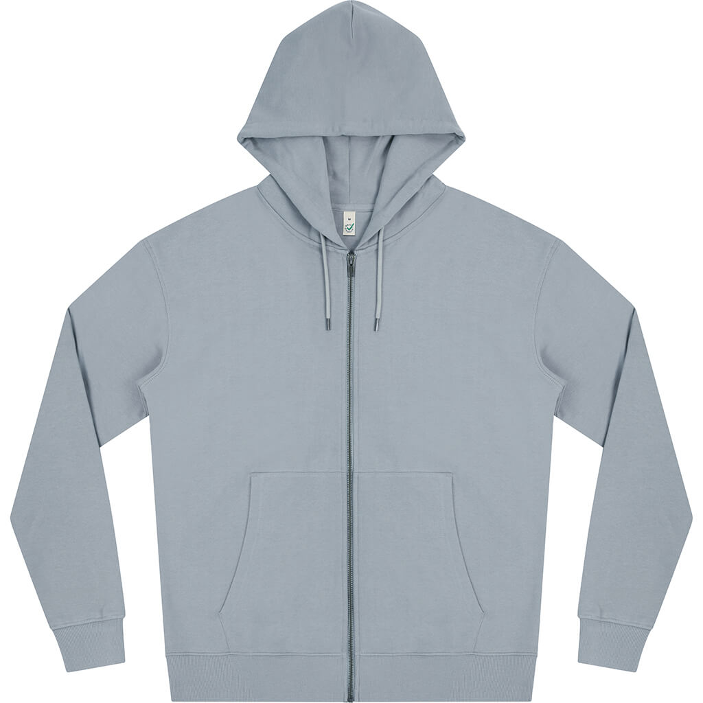 Earth Positive Zip-up Hoodie - Sport Grey - S