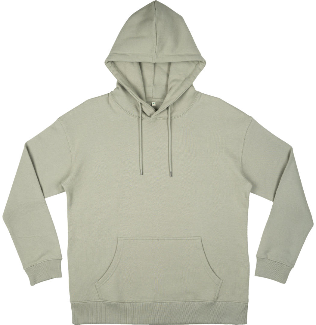 Earth Positive Heavy Pullover Hoodie - Light Olive - M