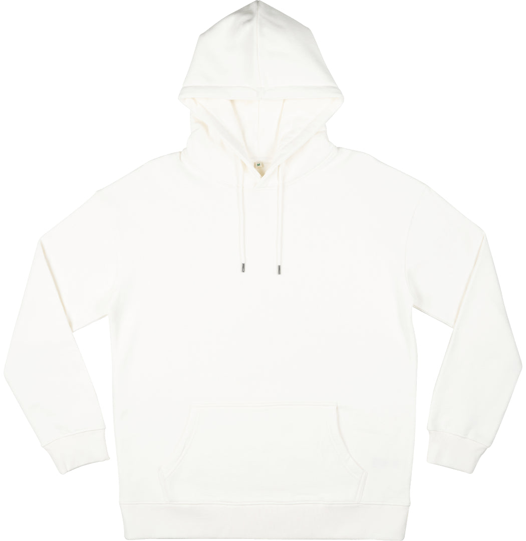 Earth Positive Heavy Pullover Hoodie - Off White - XS