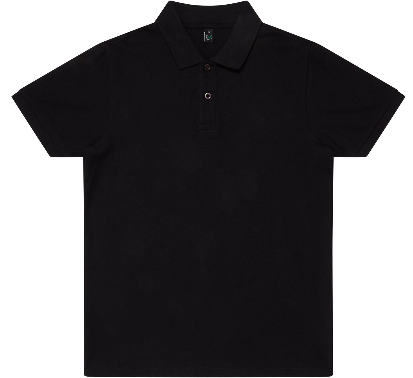 Earth Positive Piqué Polo Shirt - Black - S