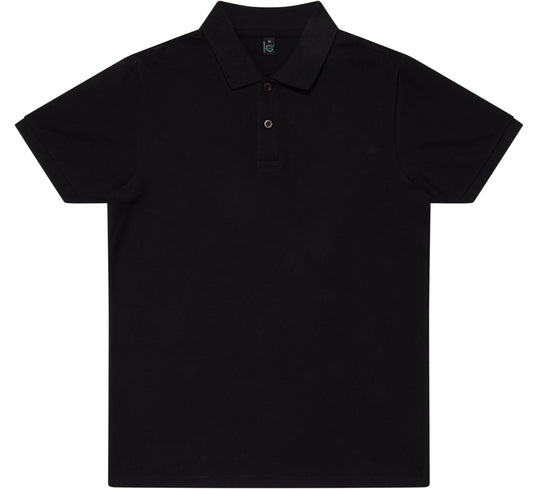 Earth Positive Piqué Polo Shirt - Black - 2XL