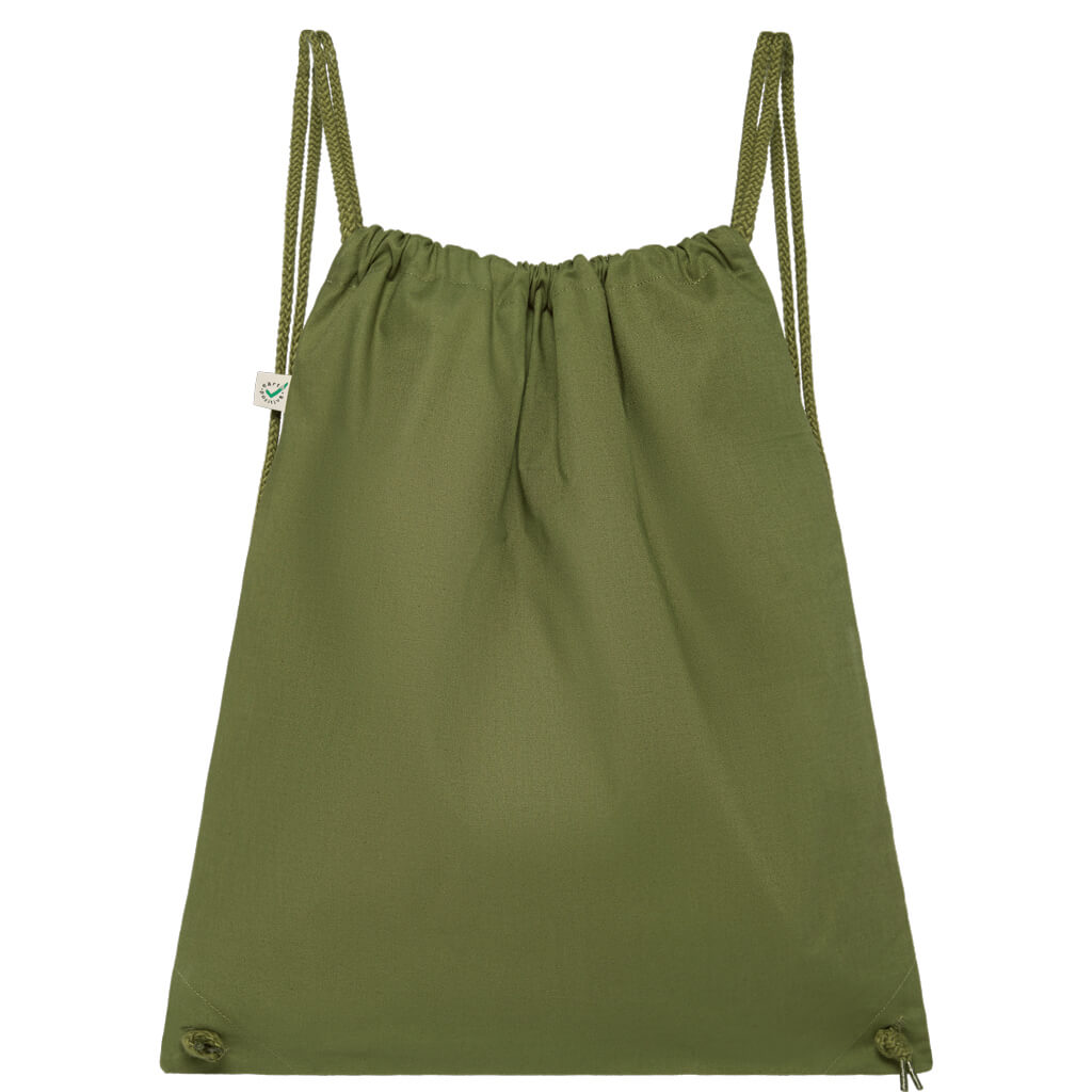 Earth Positive Drawstring Bag - Khaki - ONE SIZE