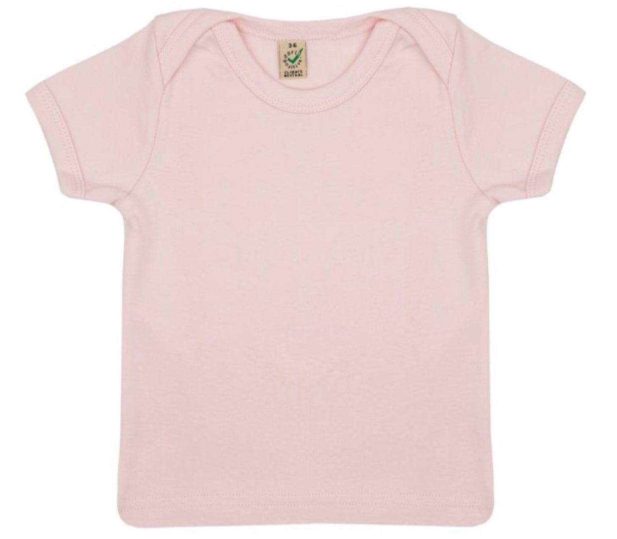 Earth Positive Baby Lap T-shirt - Powder Pink - XS