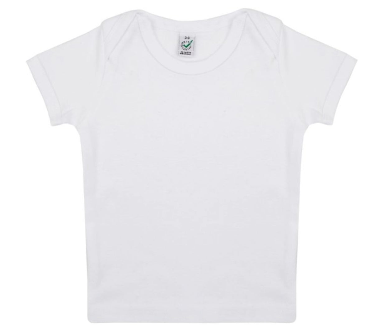 Earth Positive Baby Lap T-shirt - White - S