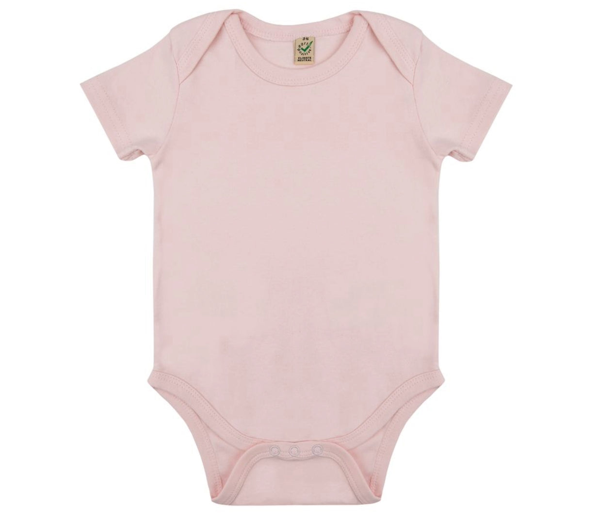 Earth Positive Babygrow - Powder Pink - XS