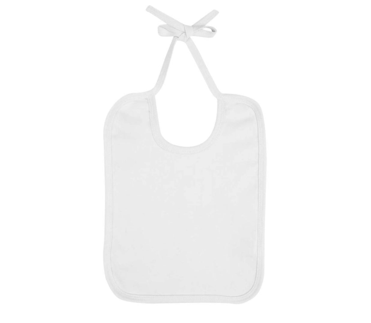 Earth Positive Baby Bib - White - ONE SIZE